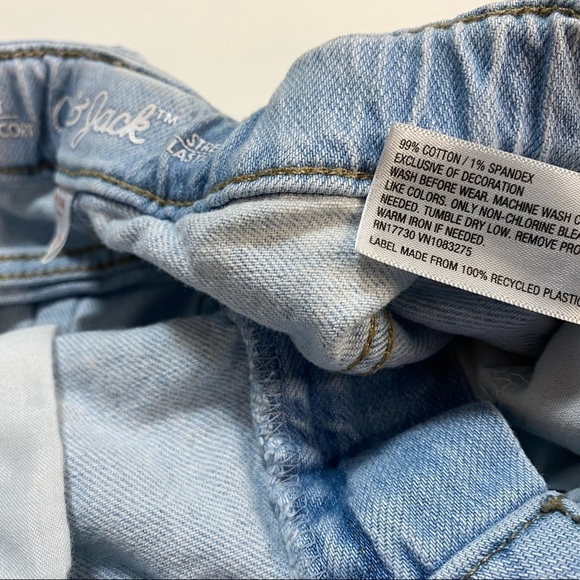 Cat & Jack - Light Blue Girls' Side-Lace Jean Short - Picture 9 of 9